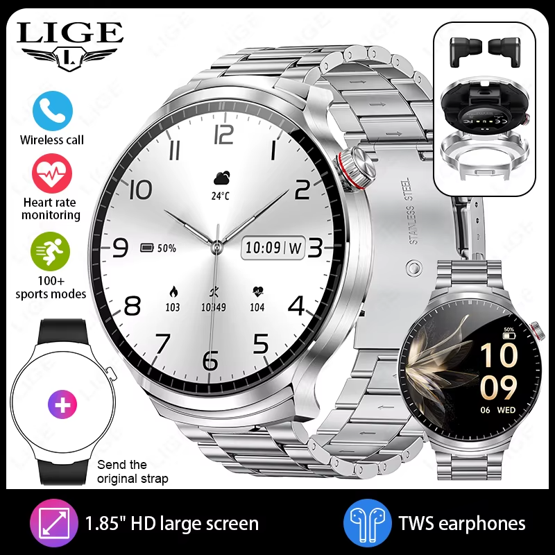 ChronoSoundX Smart Watch WIth Built-In Earphones